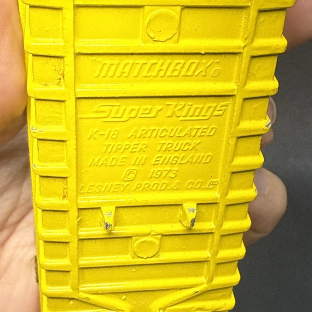 Vintage Matchbox Super Kings K-18 Tipper Trailer Only 1973 Made In England